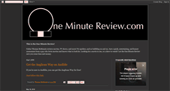 Desktop Screenshot of oneminutereview.com